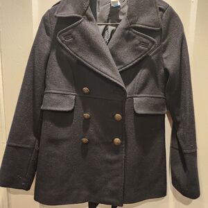 Zara Kids Black Pea Coat